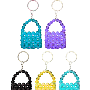 Custom Handmade Beaded Keychain bag