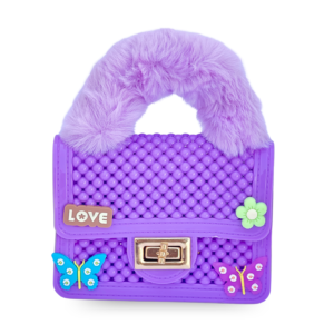 Mini Silicone Jelly Bag with Fur Handle – Cute Handbag