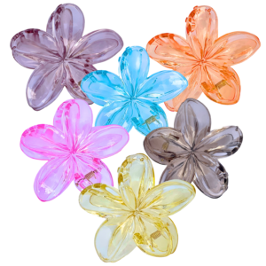 Transparent Flower Hair Claw Clip – Stylish Clear Hair Accessory