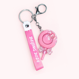 Glitter Water Acrylic Keychains – Cute Sparkle Charm